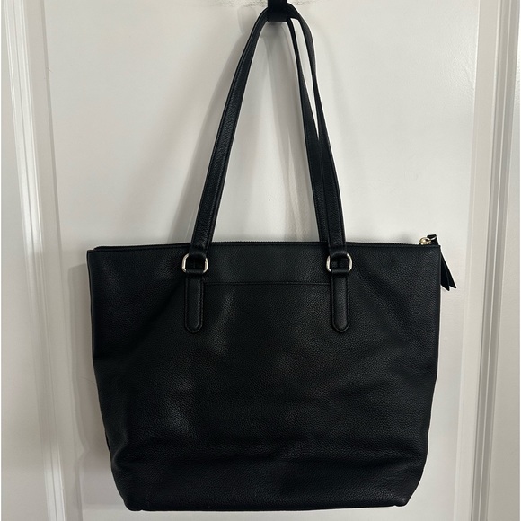 KATE SPADE | black pebble leather tote GUC! RETIRED! - Picture 6 of 11
